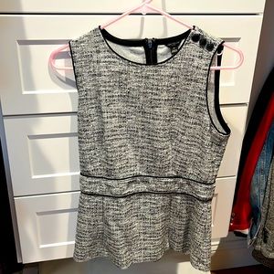 Ann Taylor MP sleeveless peplum top
